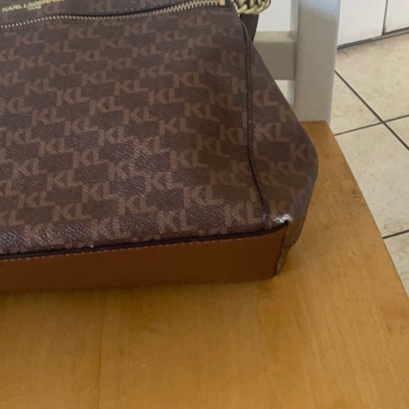 Karl Lagerfeld Brown Shoulder Bag - Picture 11 of 12